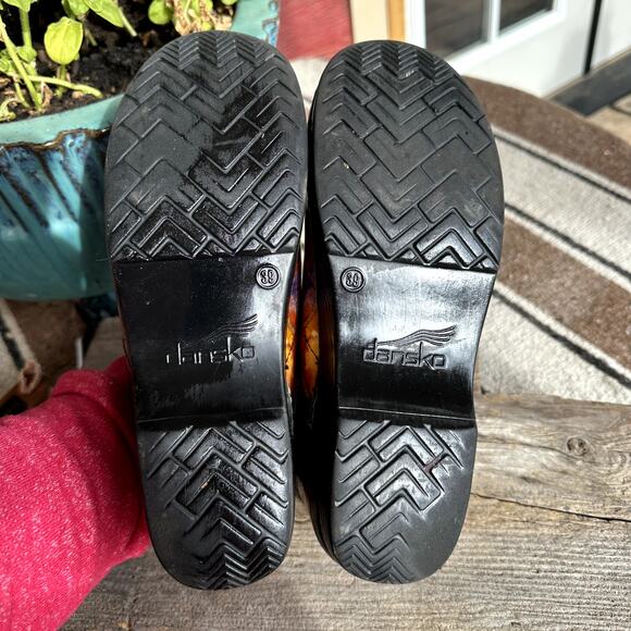 Dansko Fresco XP Floral Clogs Staples Sz 39 Professional Nurse Comfort Shoes - Picture 9 of 10